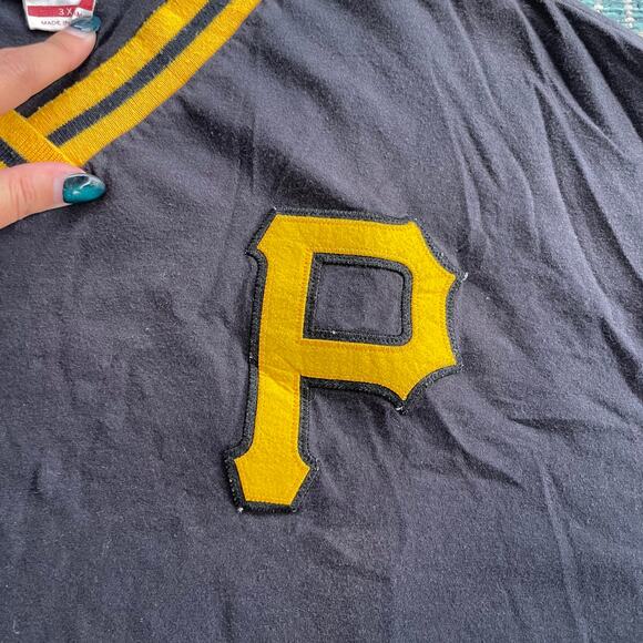 Vintage Pittsburgh Pirates‎ Mitchell & Ness Cooperstown Collection T-Shirt Black - Picture 7 of 13